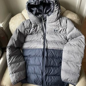 Under Armour Gray and Blue Puffer Jacket